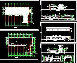 2棟廠房施工圖免費下載 建筑裝修圖